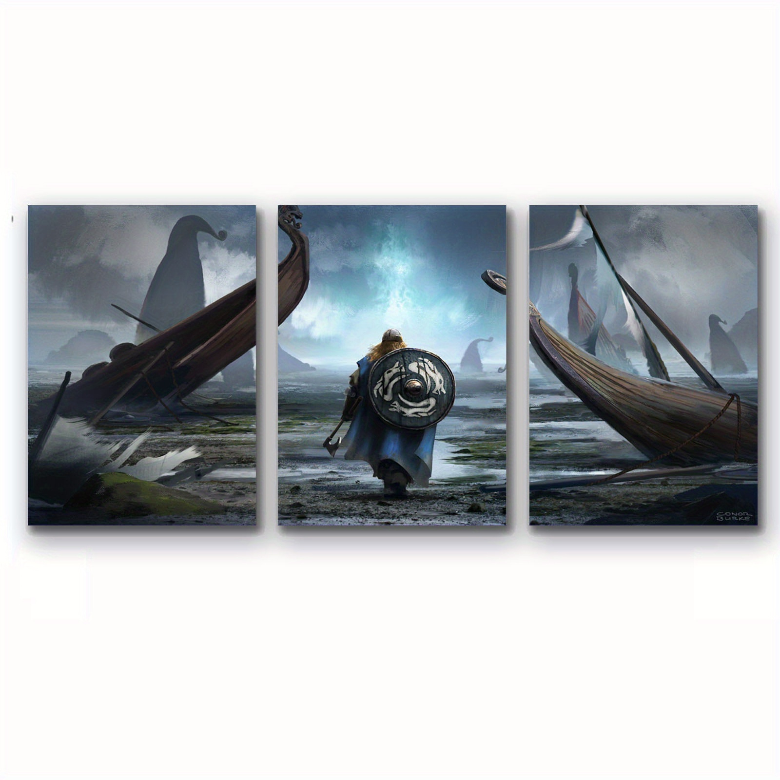 

3- Set Frame, Ready For Hanging, Decoration Painting, , Painting, Painting