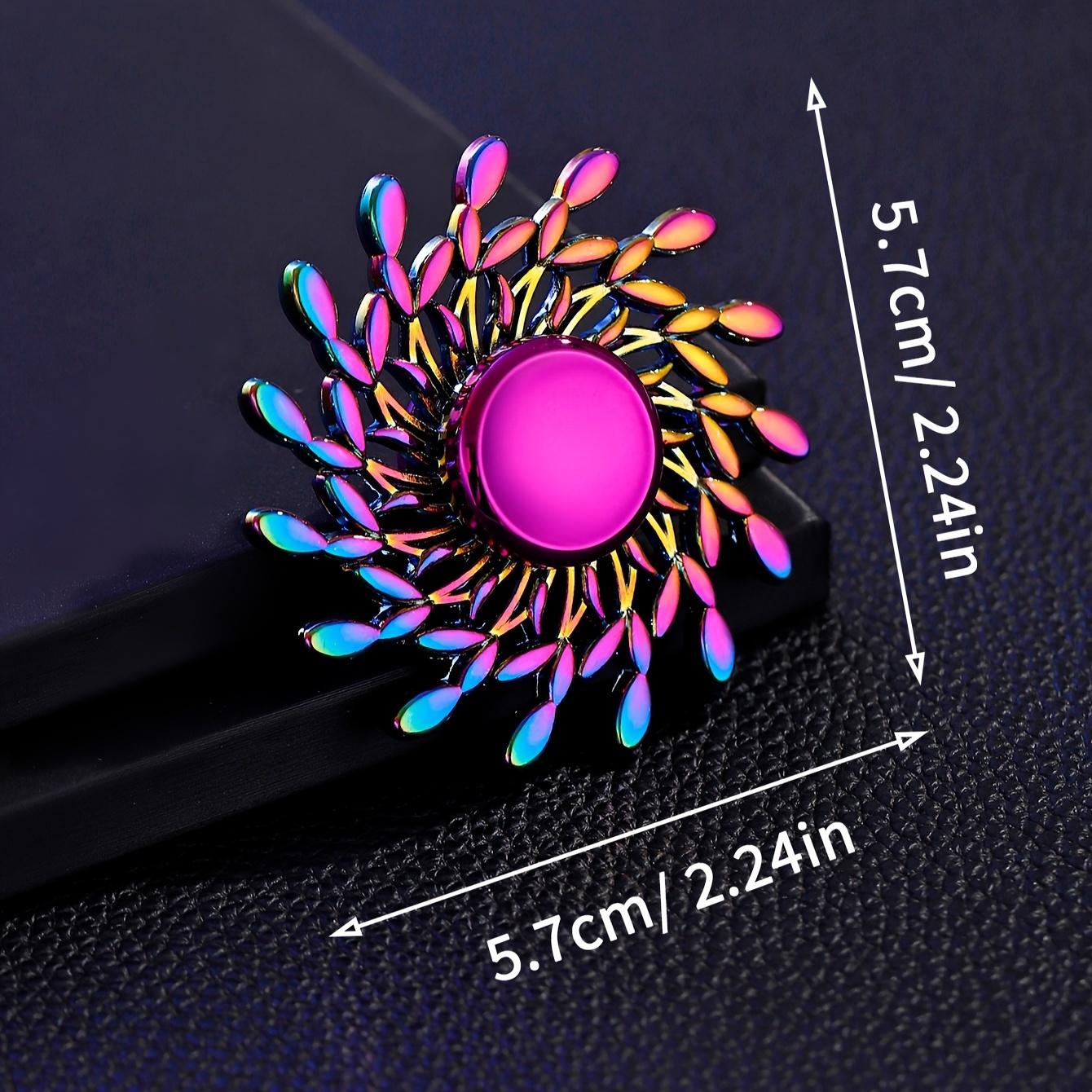 Metal Fidget Spinner for Adults Relaxation, Mixed Colors