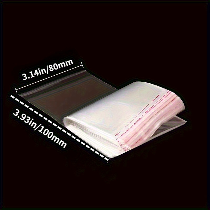 E-shop 48 Stück selbstversiegelnde transparente Zellophan-Geschenktüten – Wiederverwendbar, wasserdicht luftdicht für Süßigkeiten, Snacks, Schmuck,