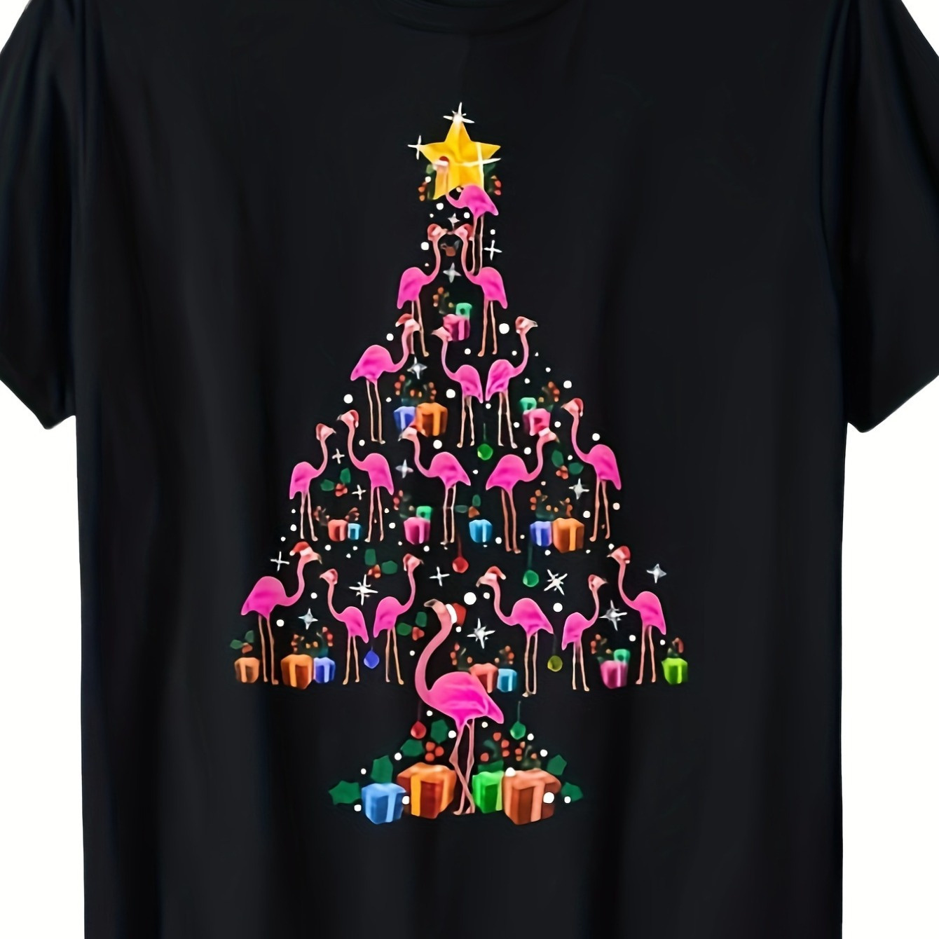 

Christmas Tree, Lovely Flamingo Holiday Decorations T-shirt