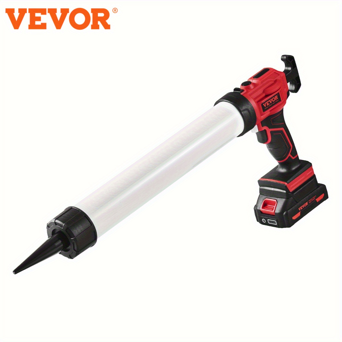 

Vevor Cordless Caulking , 20oz/600ml, Electric With 4 Adjustable , Anti-drip Design, Includes 2.0ah Battery & Fast Charger, Led Light Sealing, Home Improvement Tool