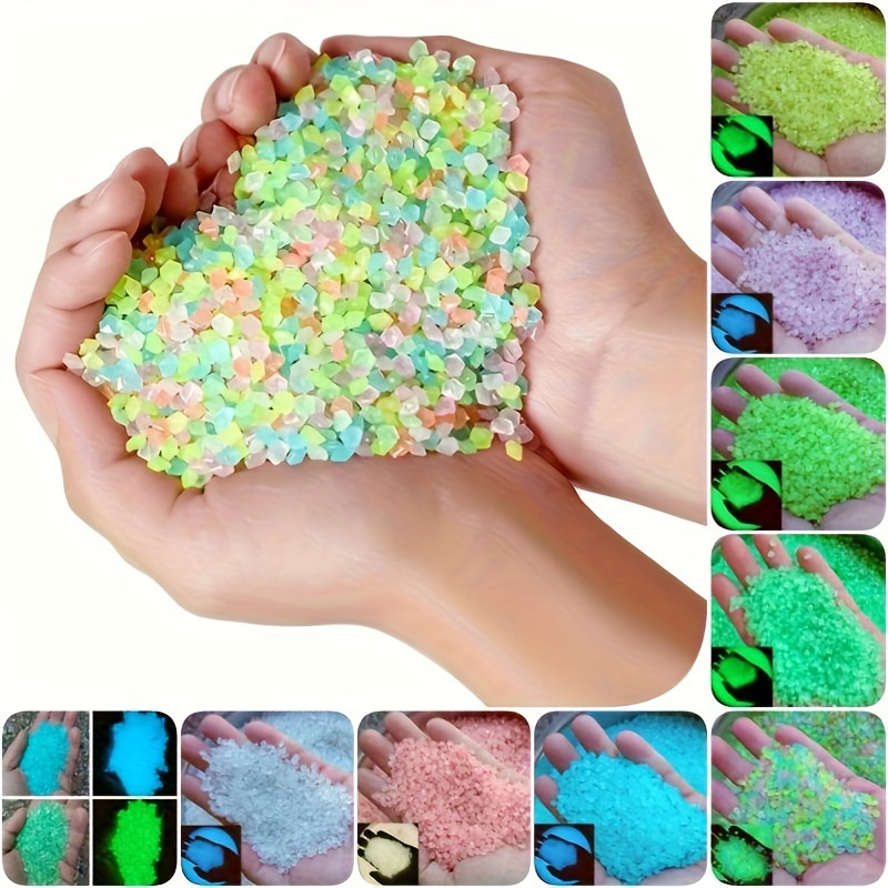 

1000pcs 3-5mm Sand, Horticultural Aquatic Landscape Fluorescent Stone, Mini Resin Stone, Used For Succulent Resin Rocks, Garden Decoration, Micro Landscape, Bonsai Decoration, , Aquarium