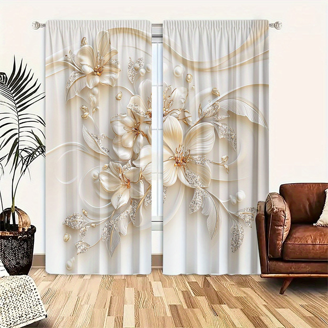 

2pcs Set Curtains - Rod For Hanging, For , , &