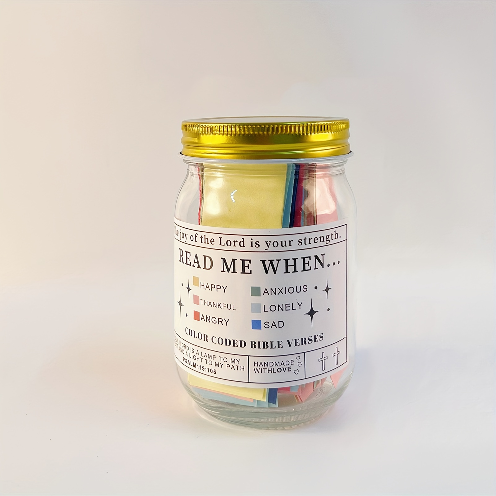 Emotion And Emotion Bible Verse Jar, Scripture Verse Tag Jar, Table Decorations, Holiday Party Wedding Christmas Gift