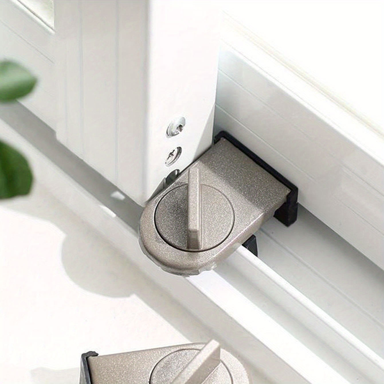 TEMU 1pc Aluminum Alloy Sliding & Window Lock - -pinch, Theft-, Drop- Safety Feature