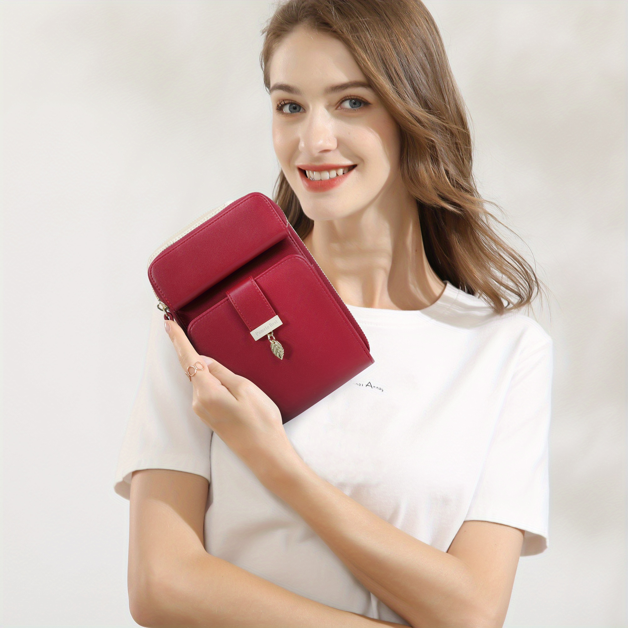 

Women', Clutch Crossbody With Long Crossbody Strap, Metal , Solid Color Multi- For Daily