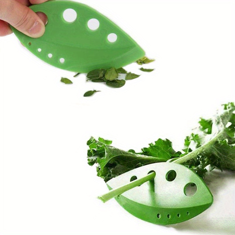 2 pack leaf stripper set kitchen vegetable leaf peeler     greens thyme basil rosemary plastic leaf   tool food contact safe essential kitchen gadget for college dorm prep supplies details 10