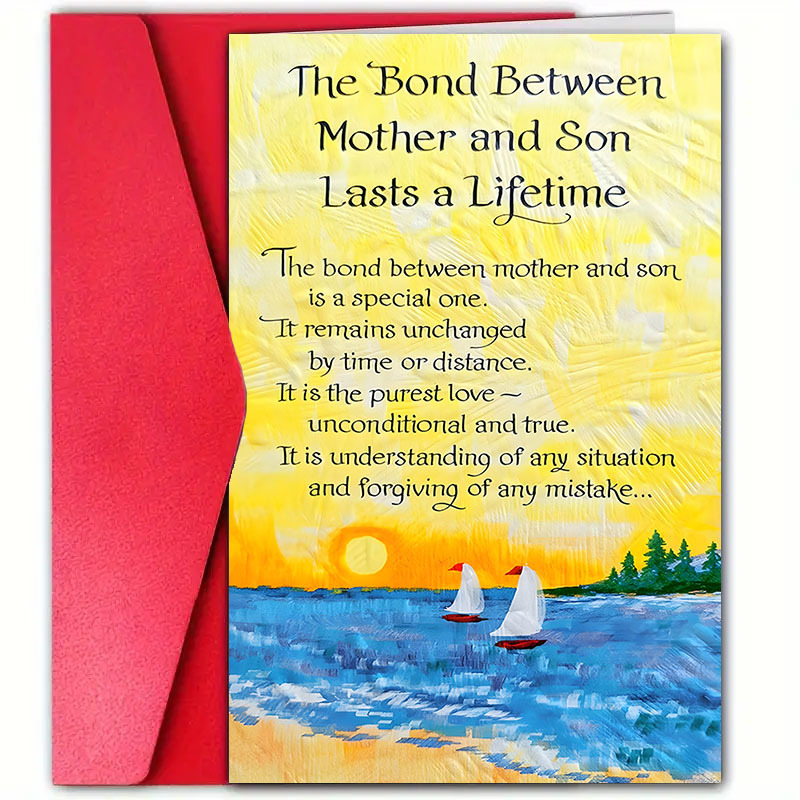 

For Mother And Son - Unique , Included (4.7"x7"), For Any