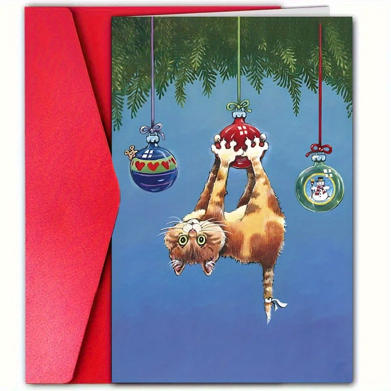 

1pc Christmas Greeting , , Universal & Ornaments, For & , Seasonal (12cm X 18cm)