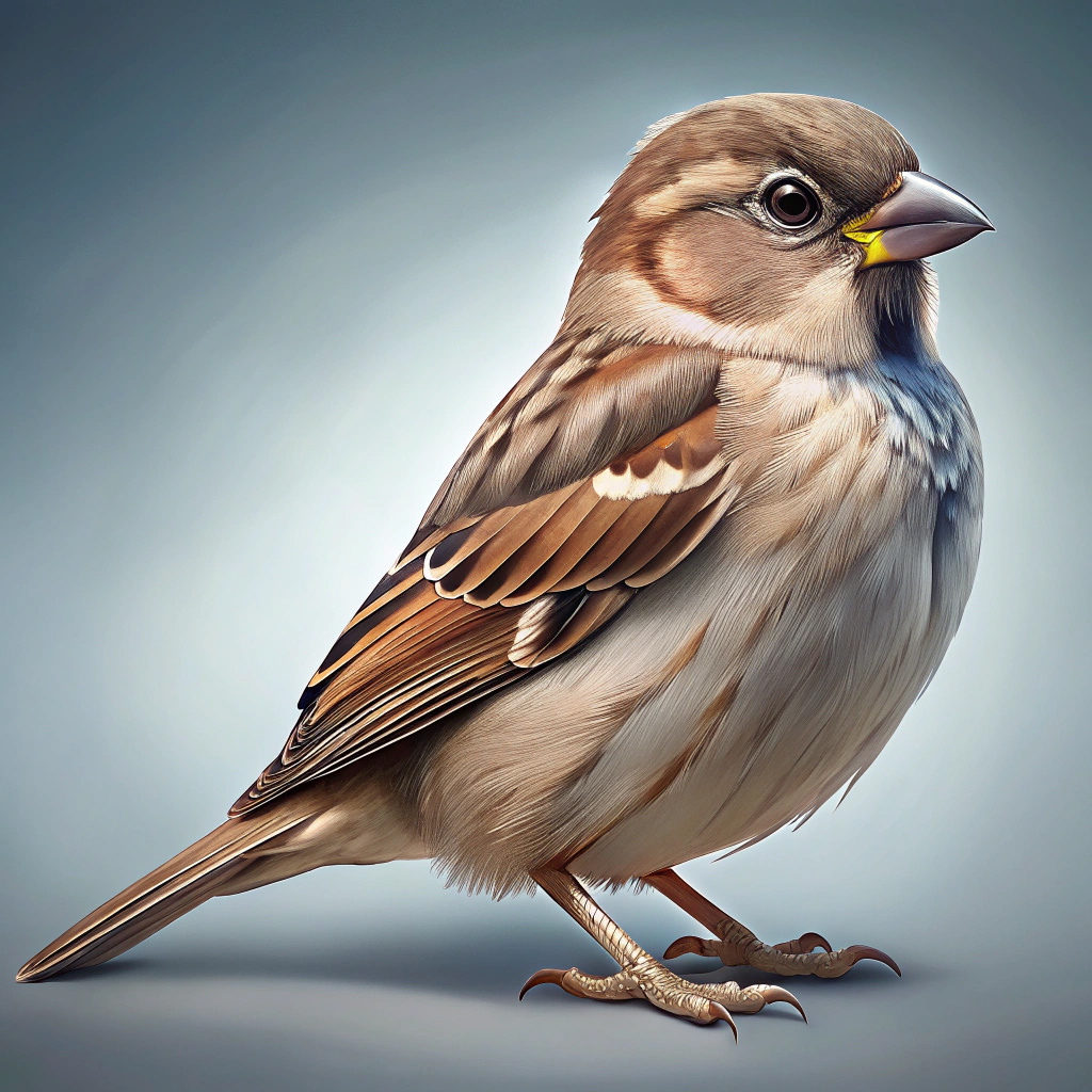 

Realistic Sparrow Acrylic Pendant - 2d Charm For Car Mirror, Keychain & Backpack Accessory