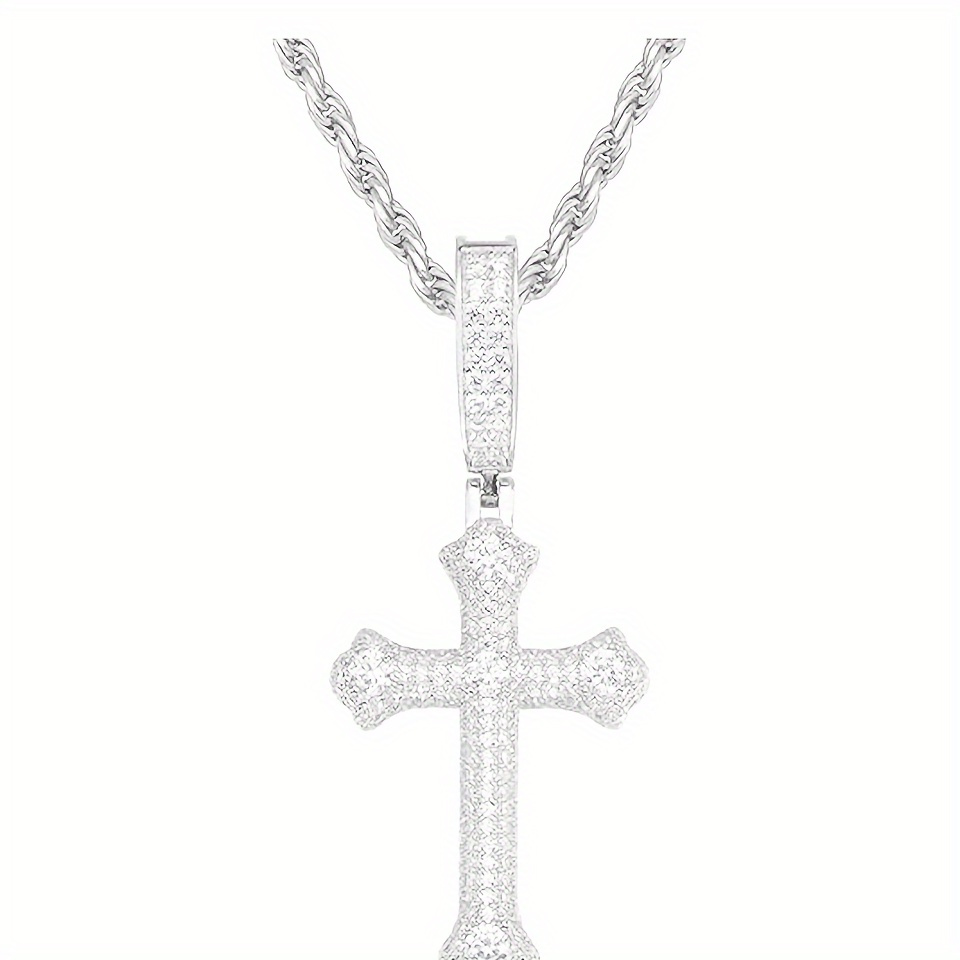 Exquisite S925 Sterling 925 Silver Moissanite Pendant Necklace Image 1