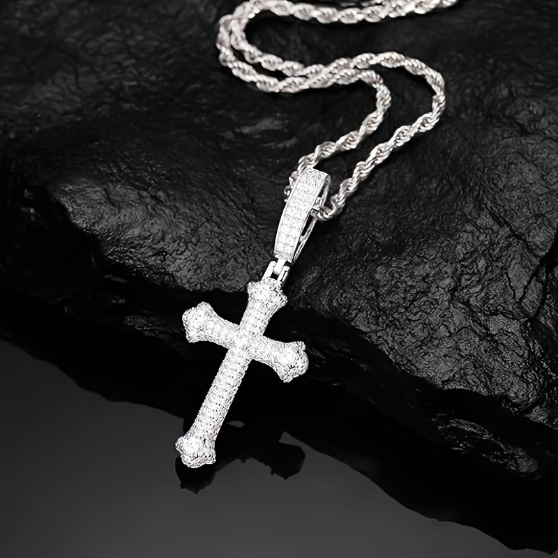 Exquisite S925 Sterling 925 Silver Moissanite Pendant Necklace Image 5
