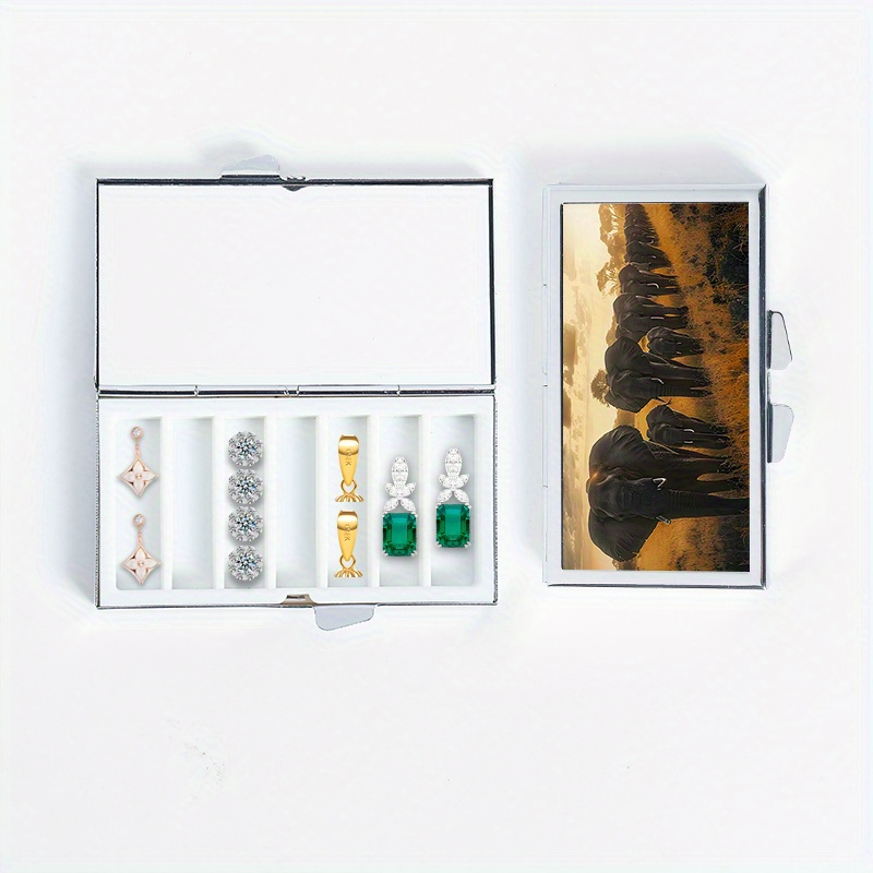 Compact 7 Compartment Pill Organizer Moisture Proof Box