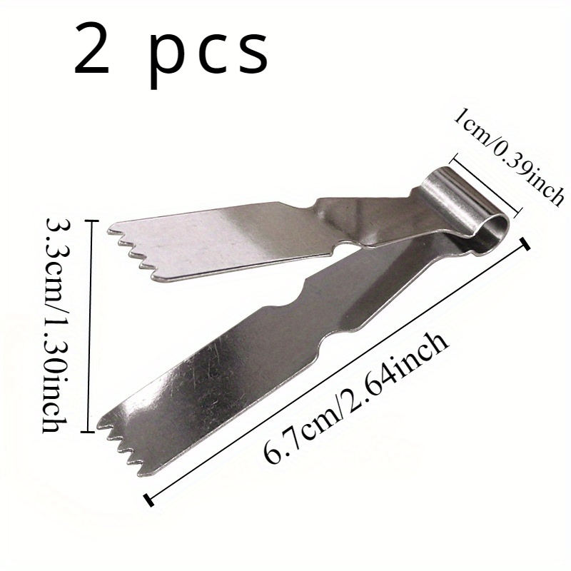 Image of 2/5pcs Stainless Steel Pastry Tongs - Professional Baking Mold For Walnut , Peanut & Flower Buns ( Pastry Clip Tool For Home Baking)