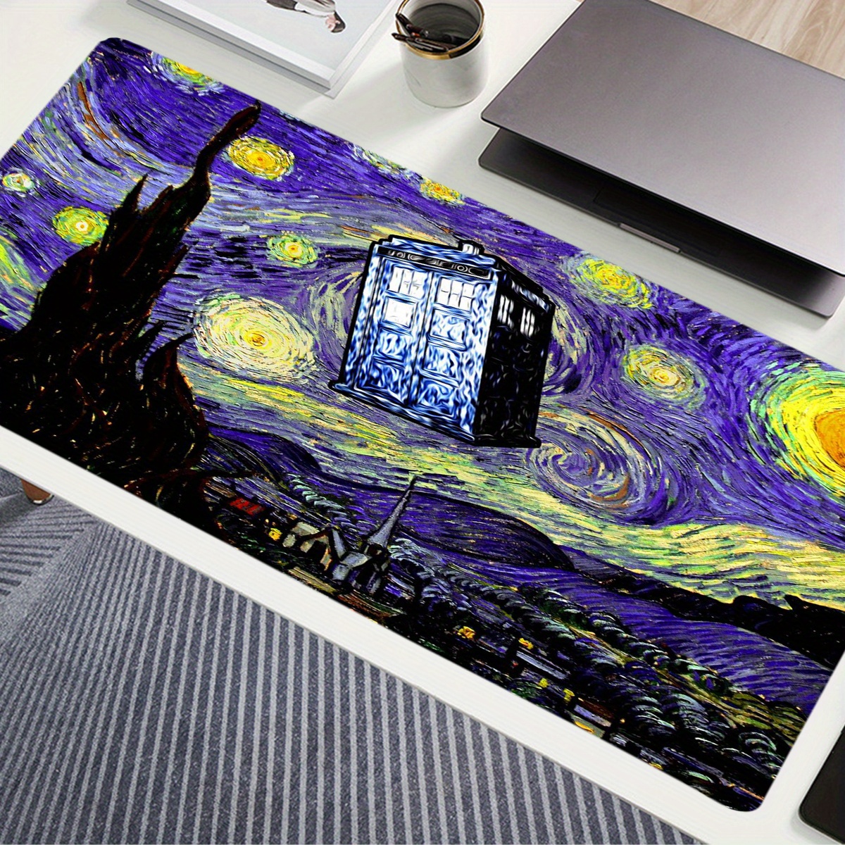 

1pc Mouse Pad, Desk Mat For Laptop, , And Use