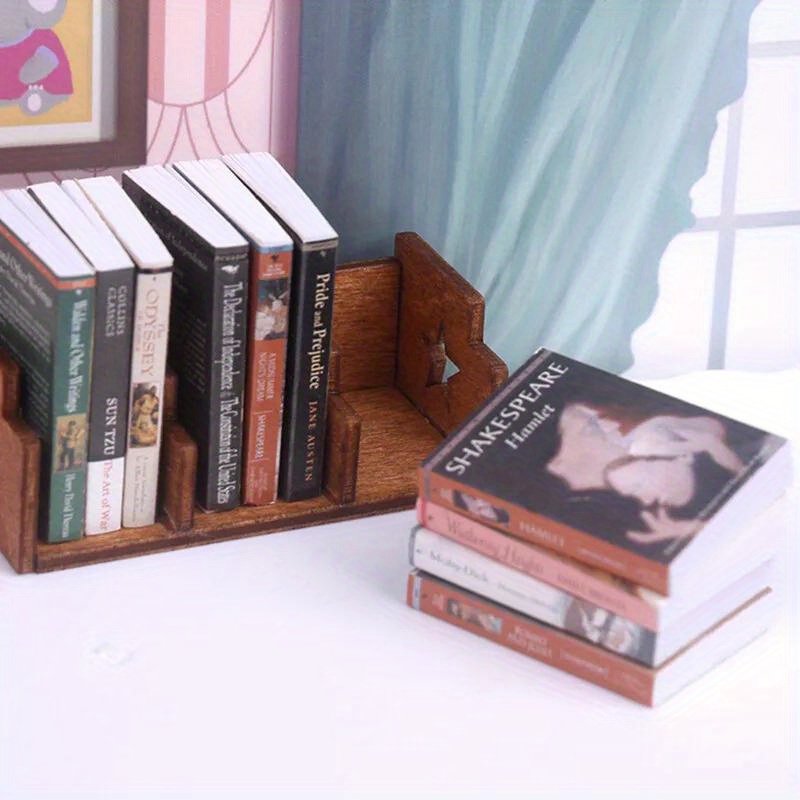 

10pcs 1/12 Simulation Book Ornament Mini Study Decoration