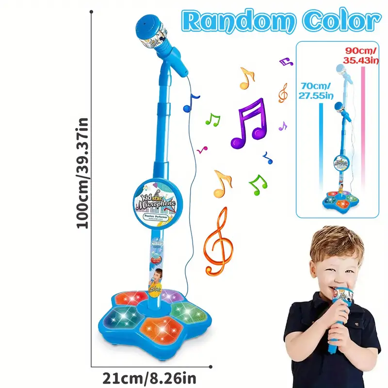 Amazmic Jouets pour filles, microphone de karaoké pour enfants avec lumières, pour filles, anniversaire, Nouvel An, jouet pour garçons de 3, 4, 5, 6 Amazmic Jouets pour filles, microphone de karaoké pour enfants avec lumières, pour filles, anniversaire, Nouvel An, jouet pour garçons de 3, 4, 5, 6