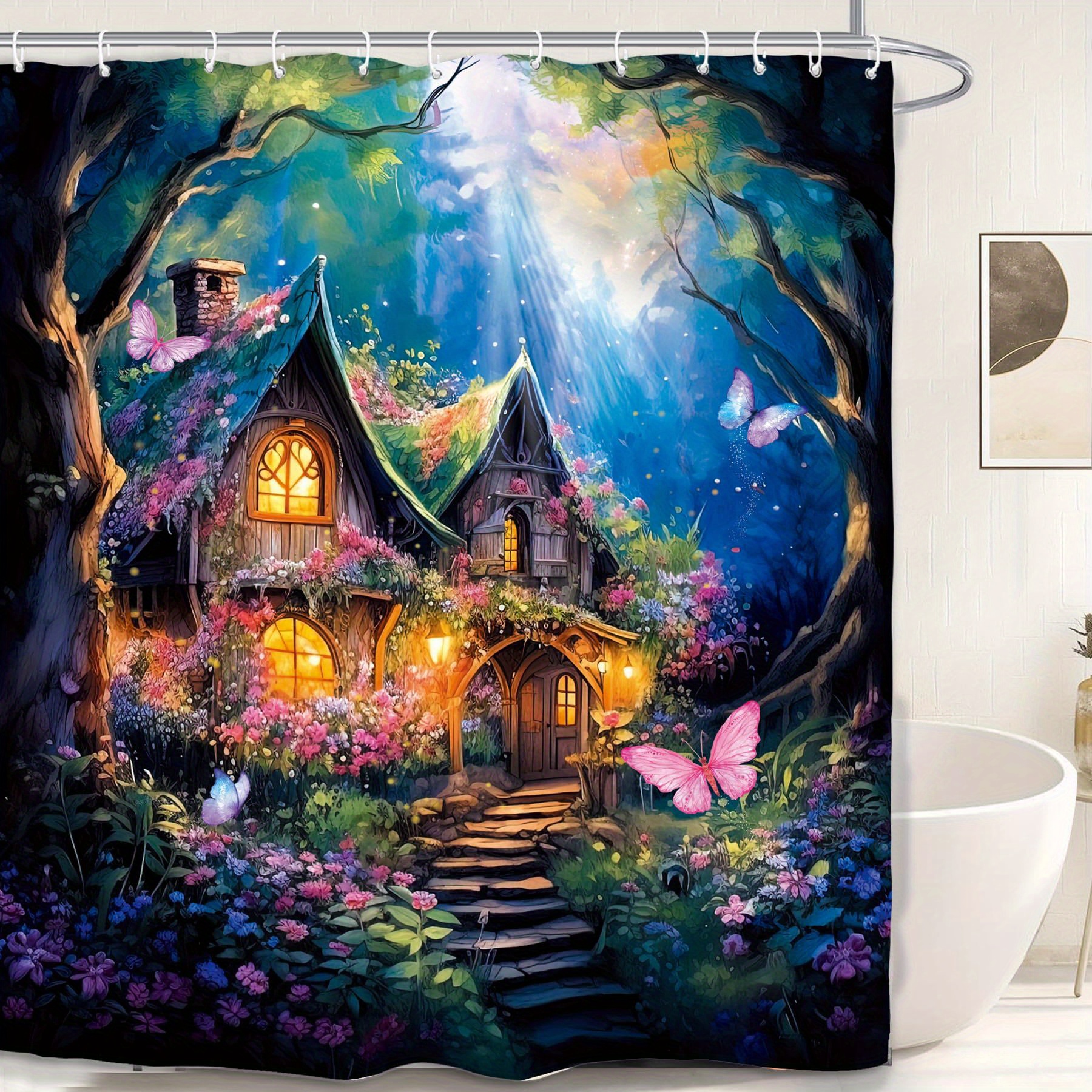 

Shower Curtain - , Includes , Washable Bathroom Decor
