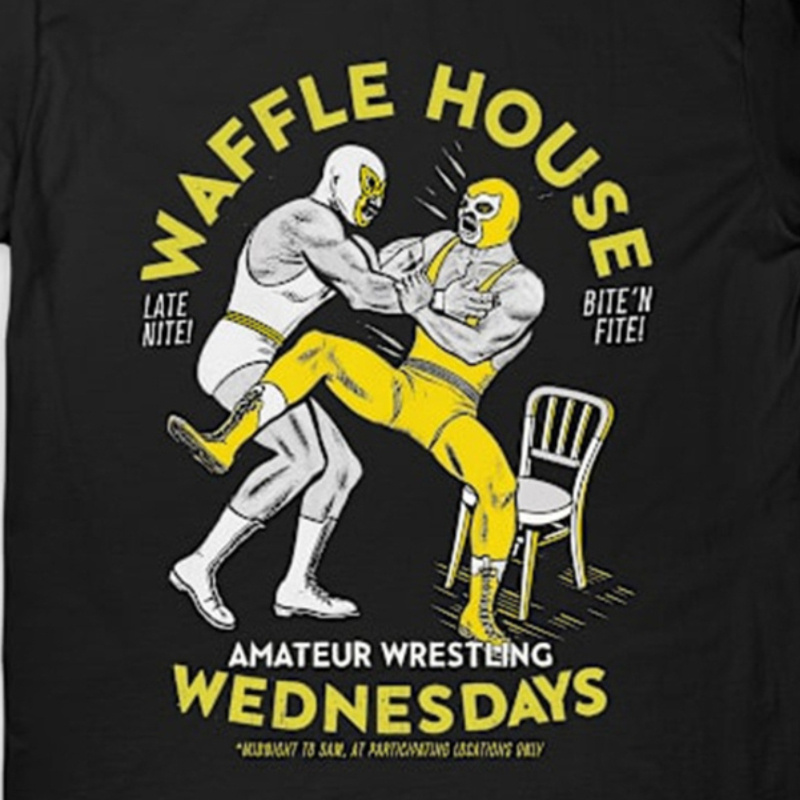 

Amateur Wrestling Wednesday T-shirt, Men's Retro Short Sleeve T-shirt