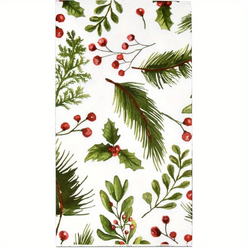 

1pc Christmas And Disposable , 18x26 , Polyester Towels For , , Bathroom, , Decor,