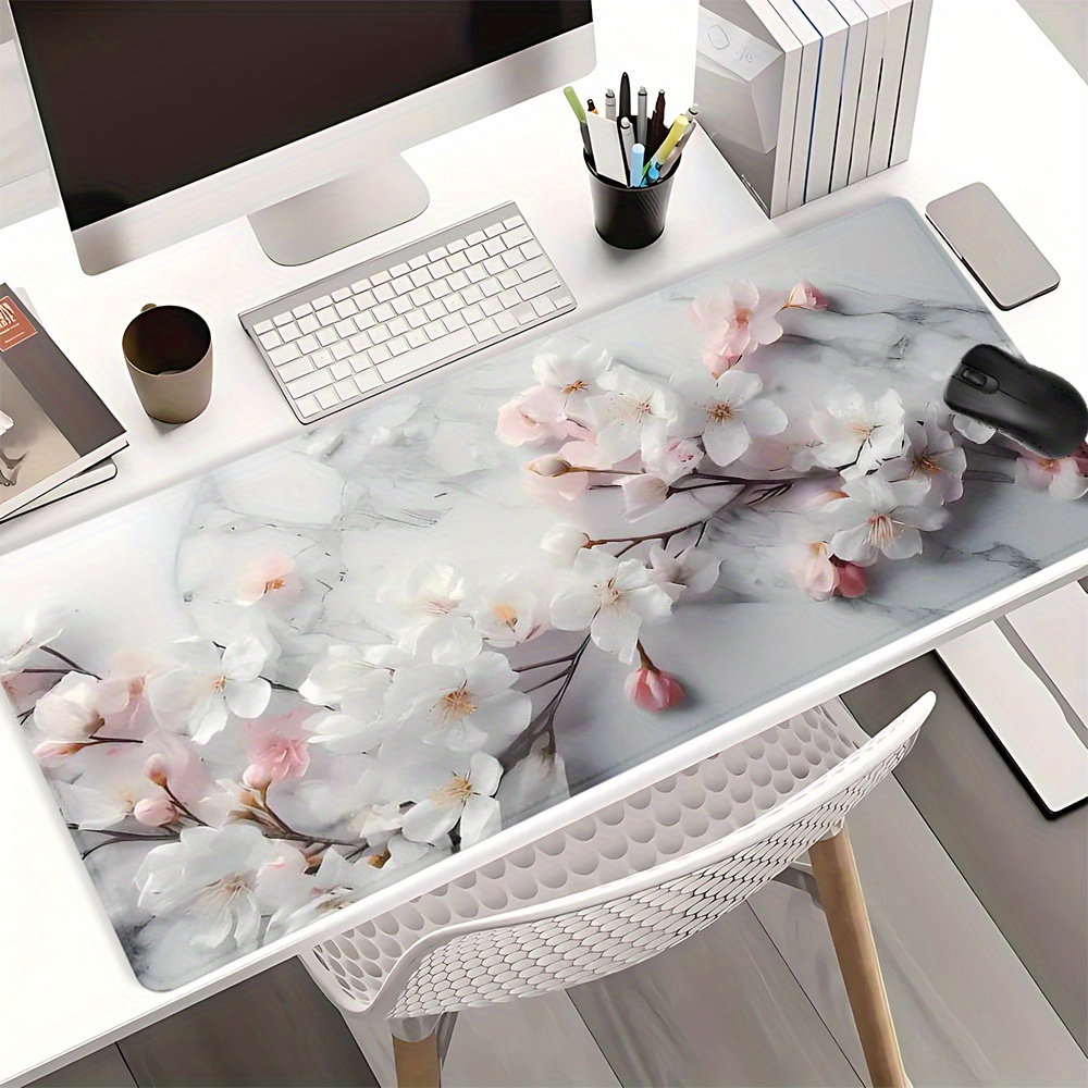 

Art Mouse Pad, 35.4x15.7 , , , Blossom Desk Mat, Computer Mouse Pad, For /girlfriend