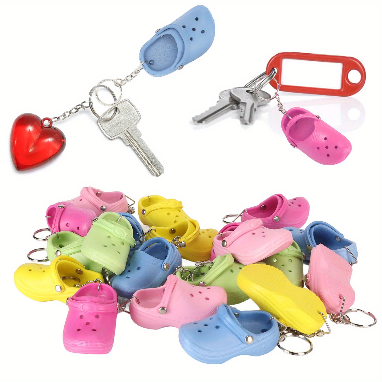 

20pcs Keychains 5 Reusable Eva Key For