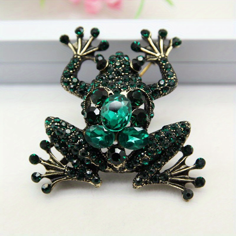 TEMU Elegante Set di Spille a Forma di con Strass Scintillanti e Cristalli Artificiali, Distintivo Vintage e Unico a Forma di Animale, Accessorio per