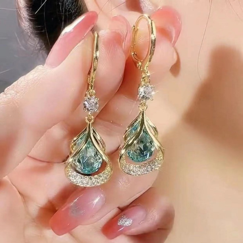 3 pairs set of luxurious cat eye stone geometric earrings   earrings earring   earrings suitable for daily wear and gift   Product details 2