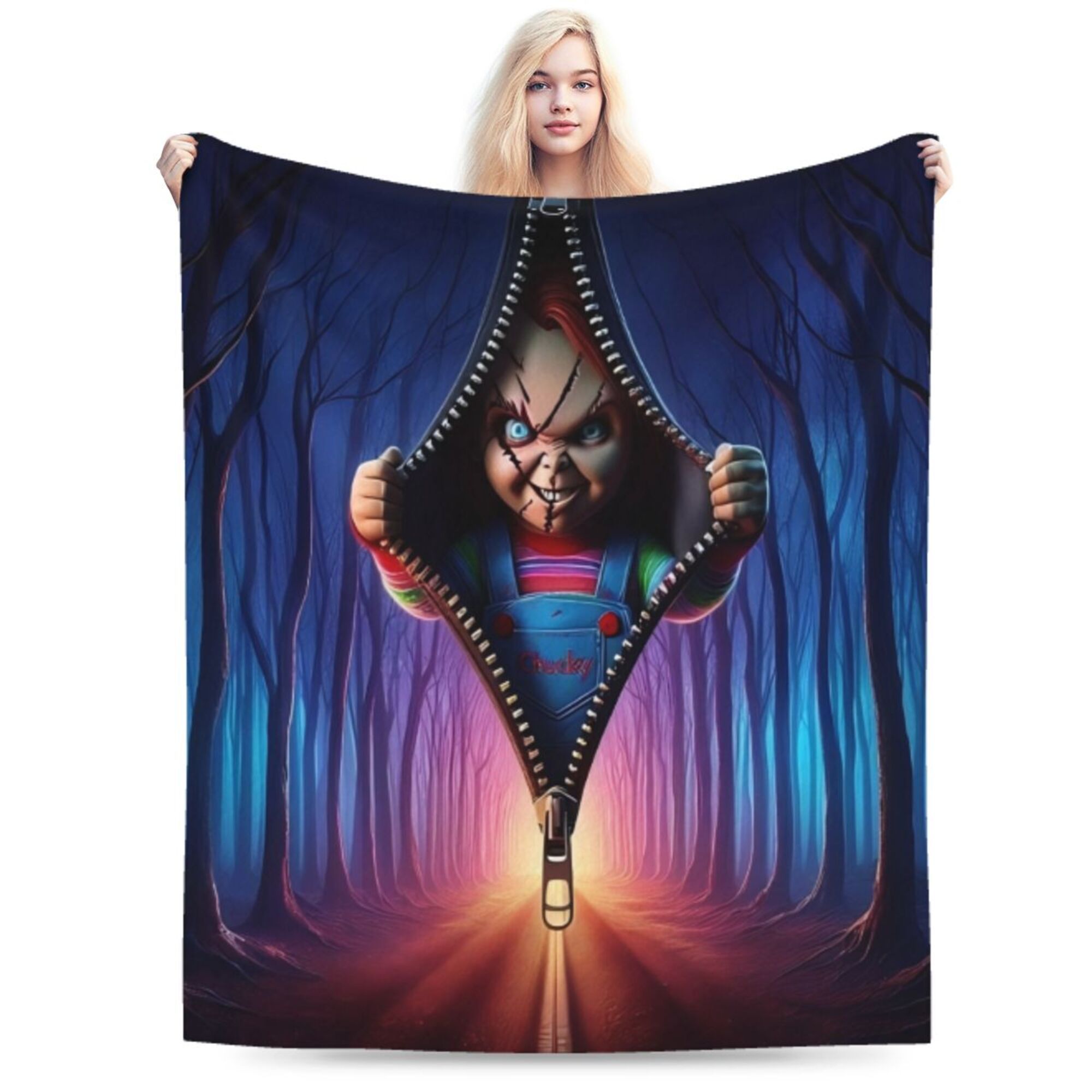 

Halloween Blanket, Oversized , , , , For , Camping, Nap, Unique - 100% Polyester, , , 250-300g Weight,