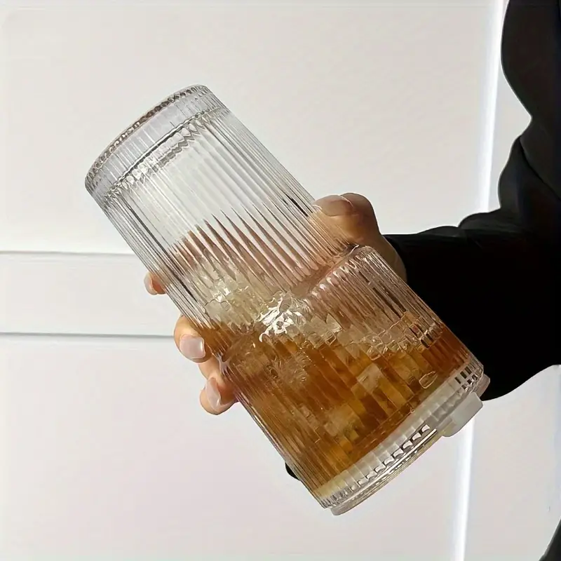20 28oz glass coffee mug with lid and straw 600ml multipurpose insulated reusable glass cup hand wash only ideal for home 1pc Product details 9