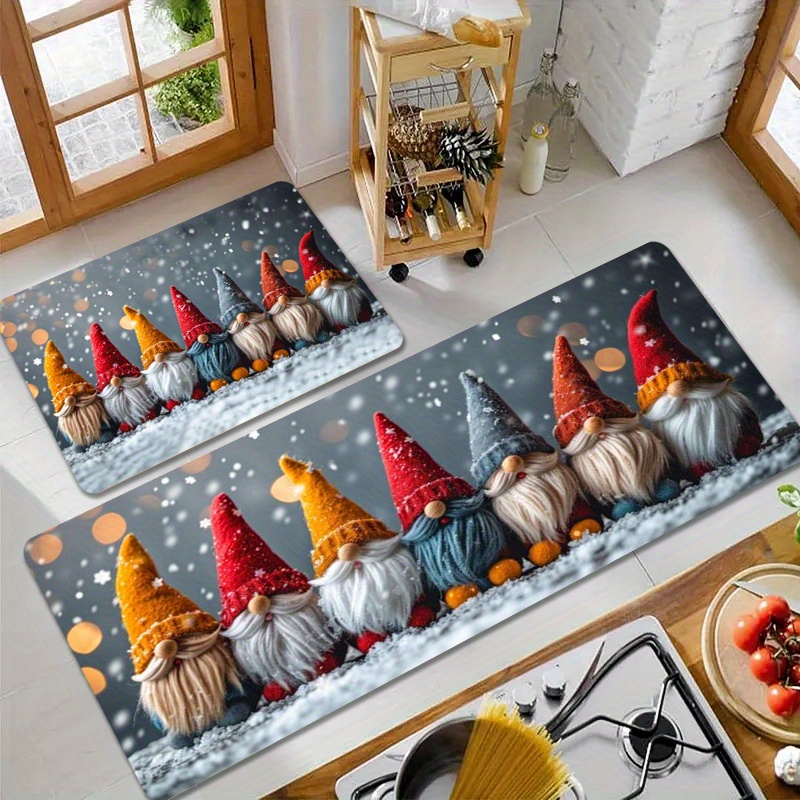 

3pcs Christmas , Area Rugs, Washable, 100% , For , Bedroom, , 1/2/