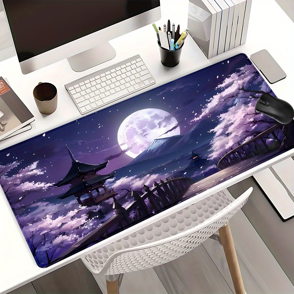 

Sakura Scene Large Mouse Pad - Non-slip Rubber Base, , For Gaming & Office Desk Accessories, 35.4x15.7 Inches, Mouse Pads For Desk