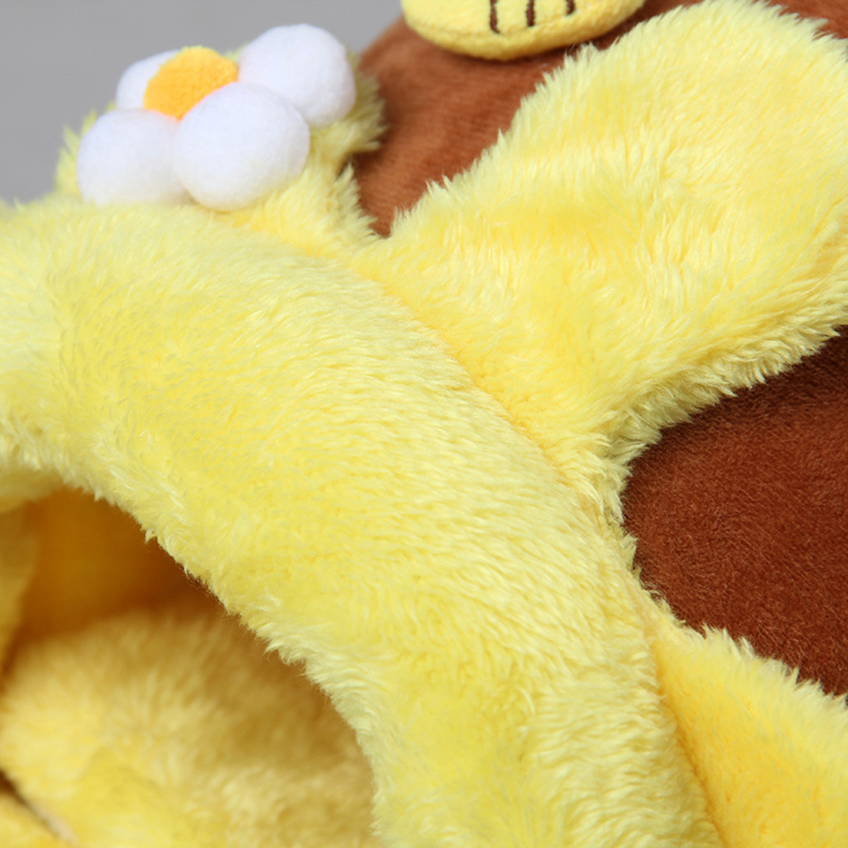 Plush Fabric Honeypot Shape Pet Cotton Nest, Comfortable Small Animal Bed