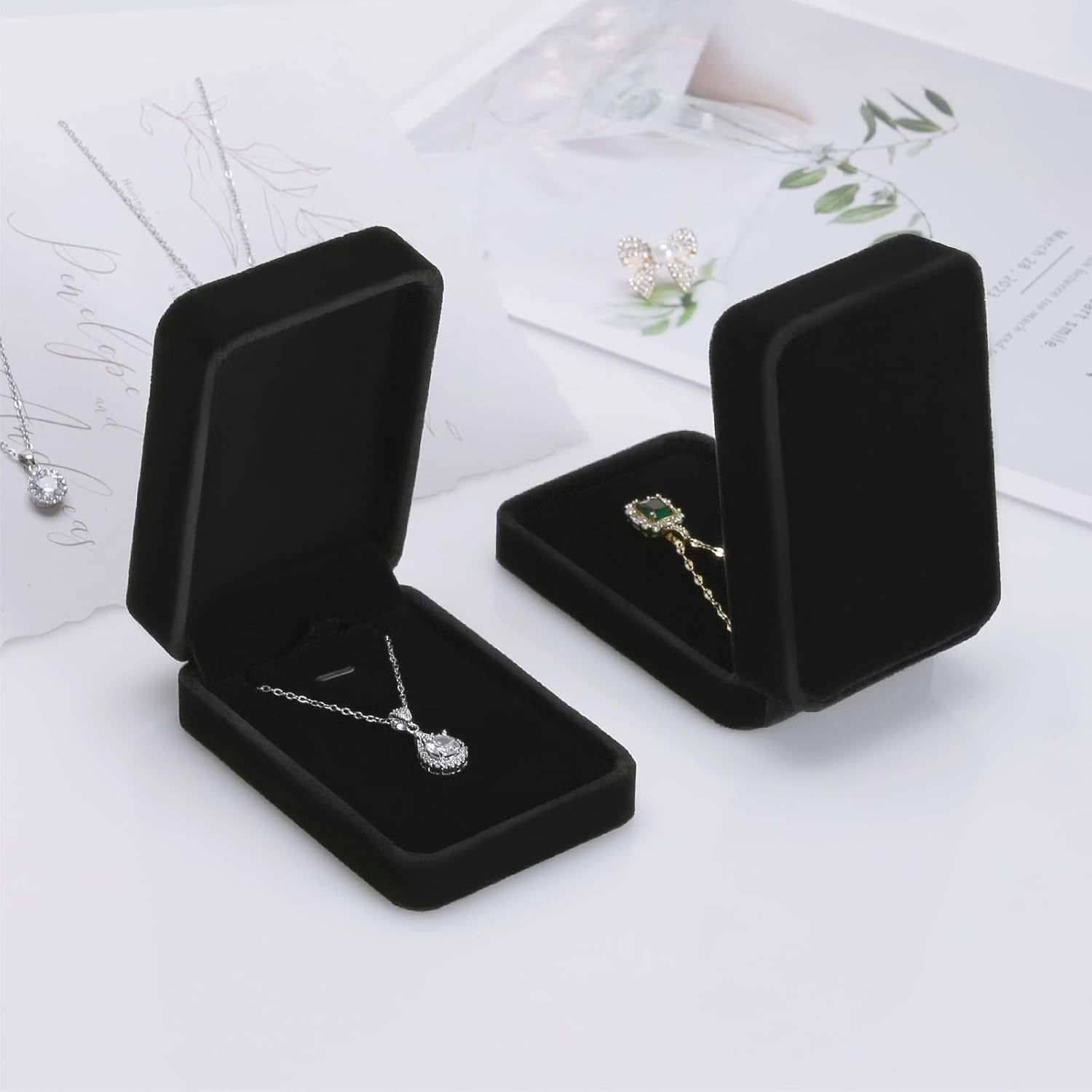 Black Velvet Necklace Displays