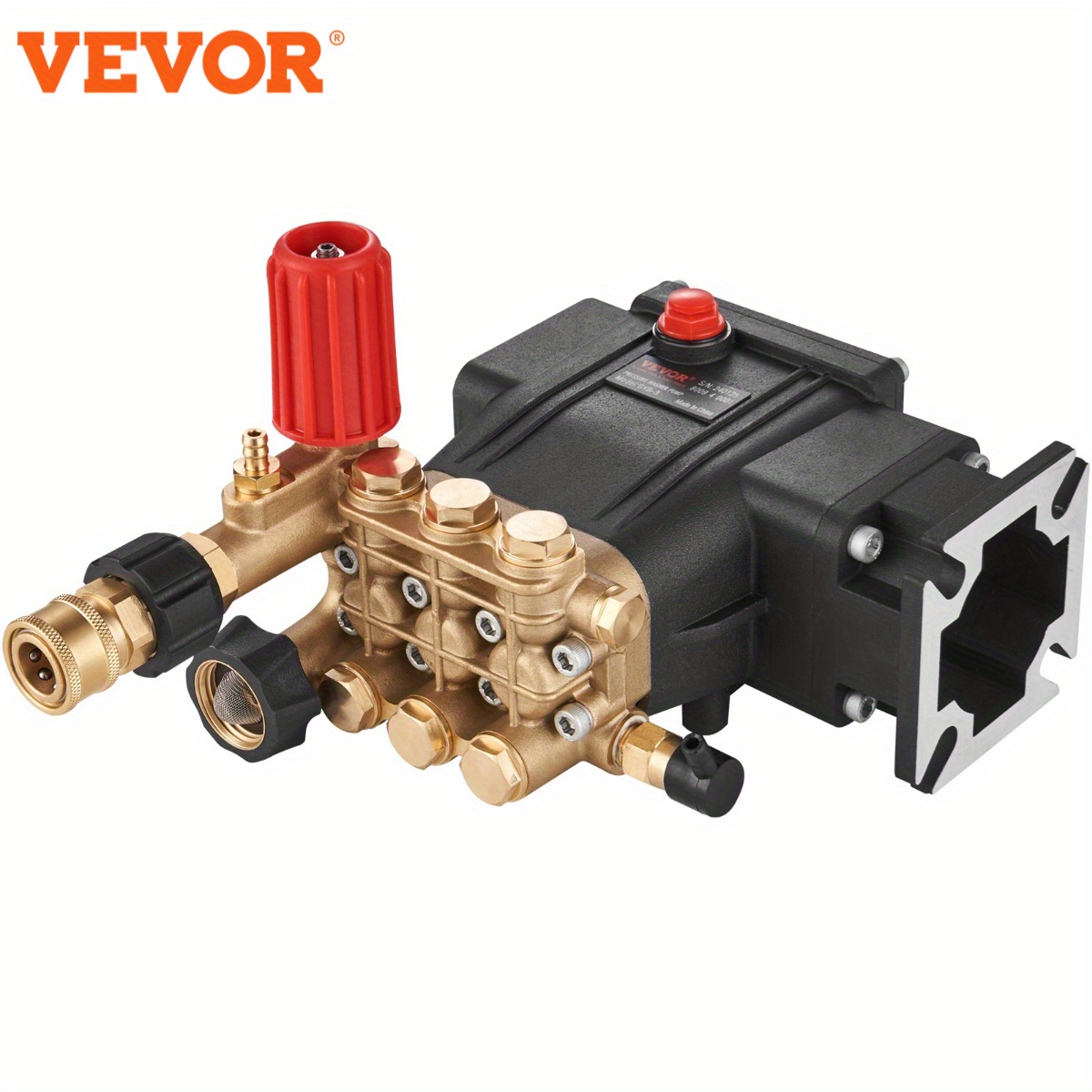 

Vevor Washer , 3/4" Horizontal Plunger, 3700 Psi, 2.5 Gpm, Replacement Washer Pumps Kit, Washer , Compatible Models 40224, 40225, 40226