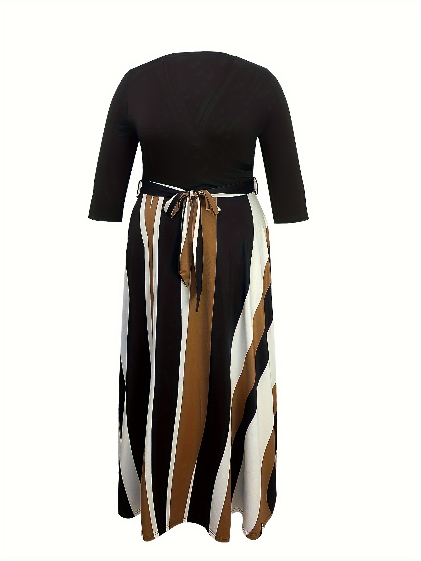 casual deep v neck half sleeve tunic waist formal party - Temu