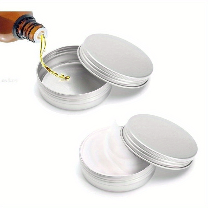 

Steel Tin 3.5 Oz Top Lid Storage Lip Can