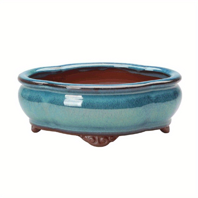 TEMU Succulent , 6 Large Succulent Drainage Bonsai Pot For Plant Bowl