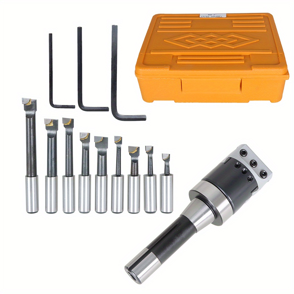 

2" Boring R8 Boring Set 9 Pcs 1/ 2 Boring Boring Tool Set