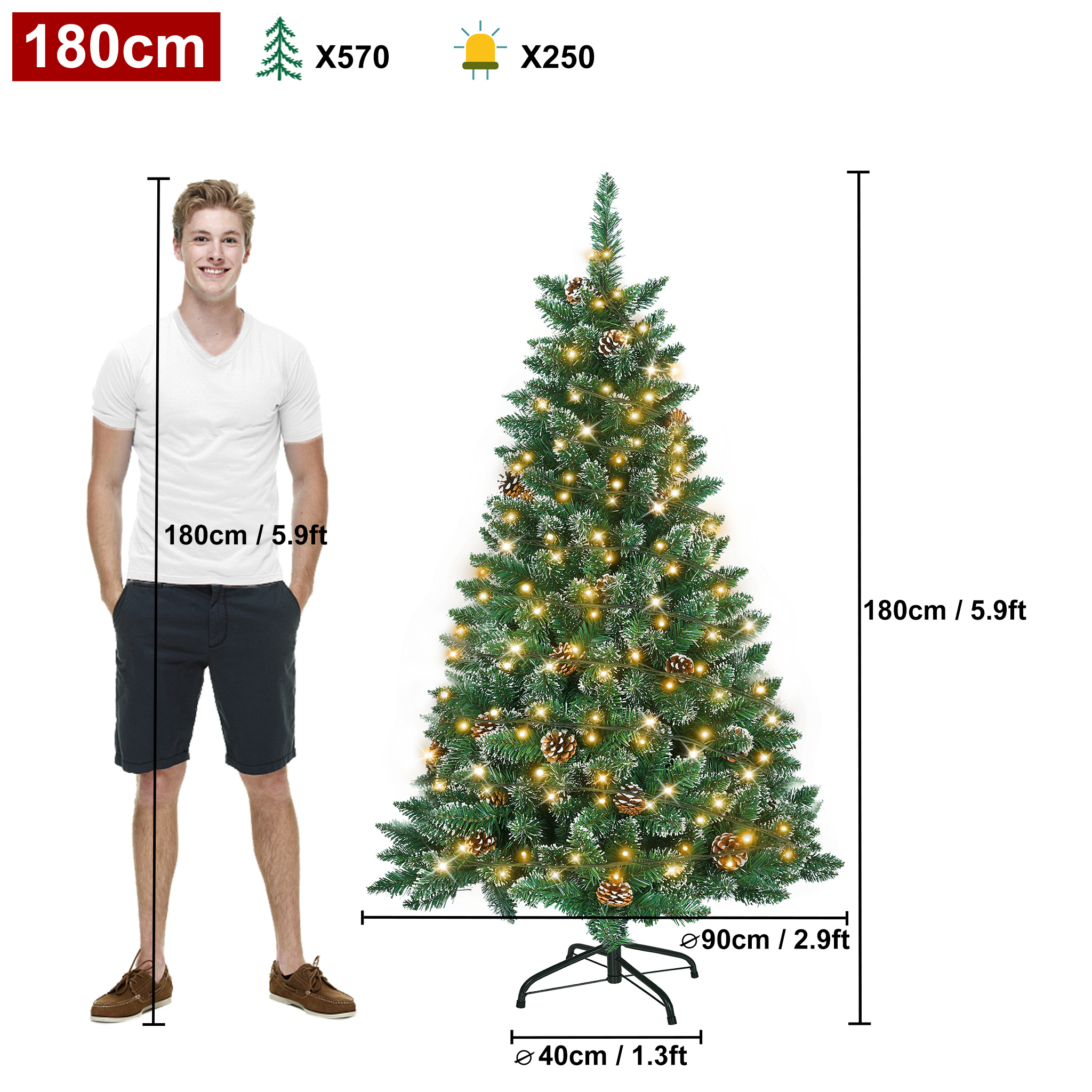 TEMU Christmas , Led Christmas Stand Christmas Decoration