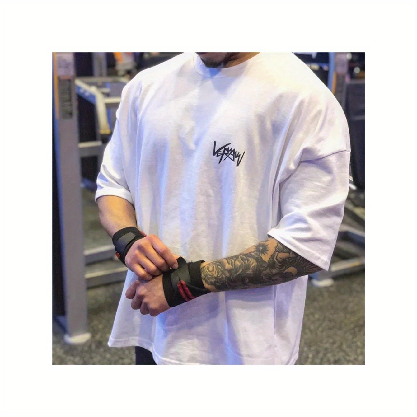 

Bodybuilding Tee - Oversized, , Half Sleeve, Gym-ready, Streetwear-, For Enthusiasts