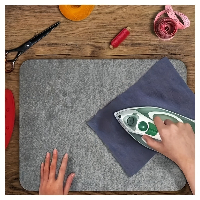 1pc thick felted wool quilters pressing mat heat resistant ironing board for quilting sewing projects small appliances and bedroom accessories   non slip and easy to clean details 4