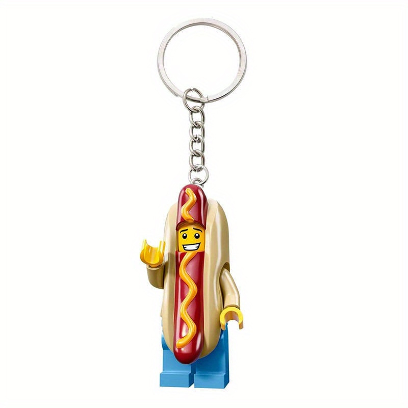 

Chic Banana Racer Miniature Keychain - Resin & Pvc, Christmas & Halloween Gifts, Includes Ring