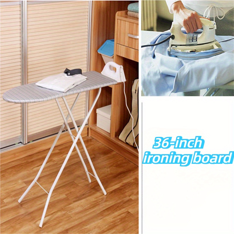 adjustable full size ironing board with rest lightweight heat resistant cover heavy duty metal legs details 8