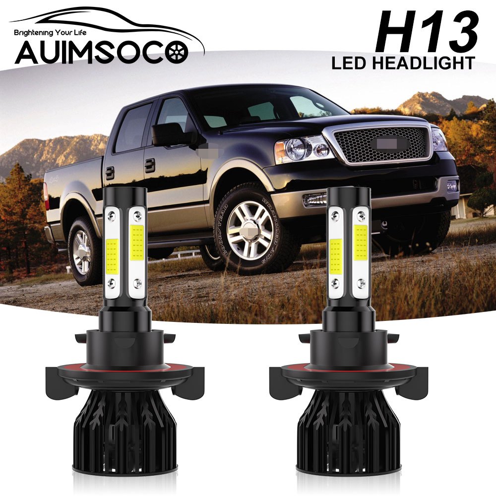 

2pcs Led Headlight Bulbs Kit Beam For Ford Mustang 2005 2006 2007 2008 2009 2010 2011 2012 9008/h13 Lamps, 40w 4000lm Power Lamps White 6500k, Canbus