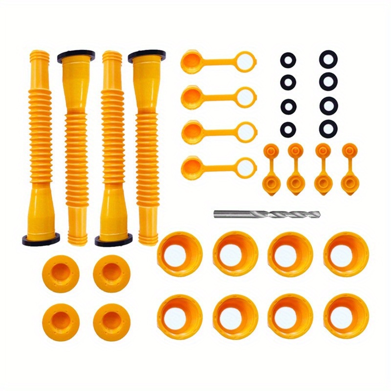 

Universal Gas Can Replacement Kit - -leak, Universal Fit Nozzles Gaskets, -spill Replacement Gas Can Kit For Oil Drums