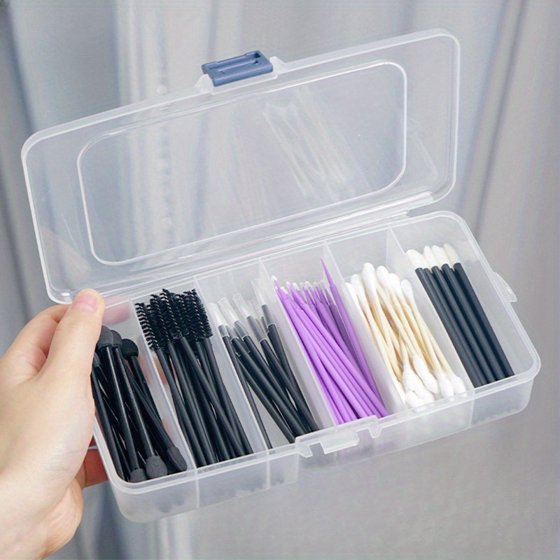 

6-compartment Clear Organizer Box - Dustproof For Jewelry, Accessories & Small , Portable