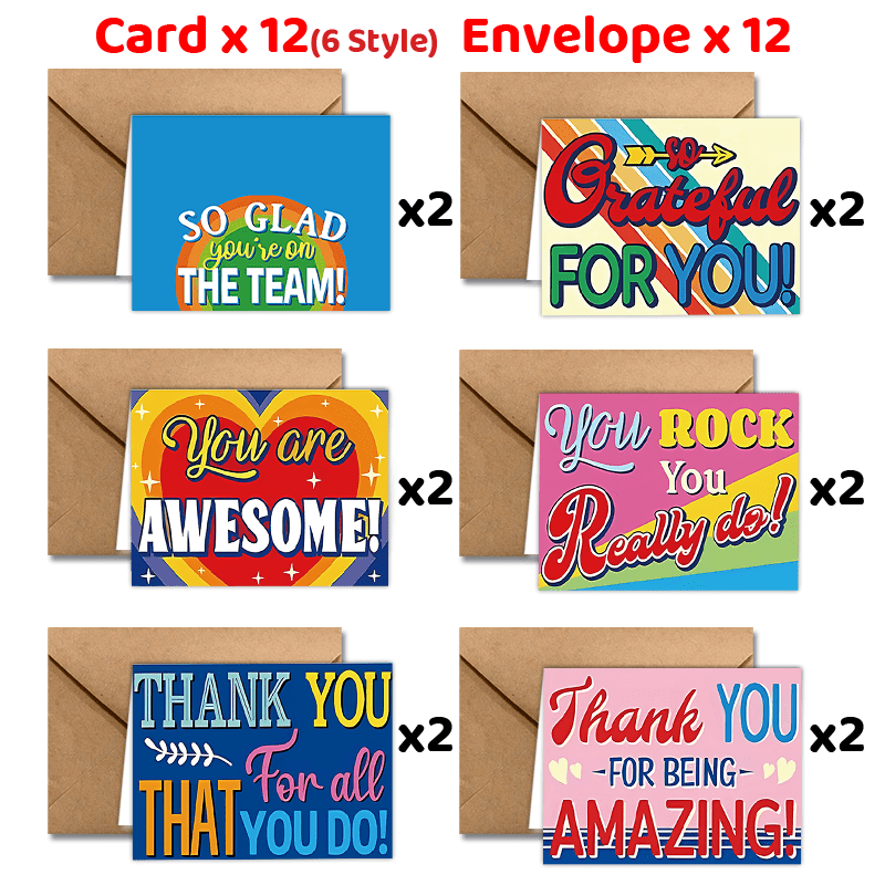 

24- -shaped Greeting Envelopes, , & Appreciation Messages, For , Employee , ,