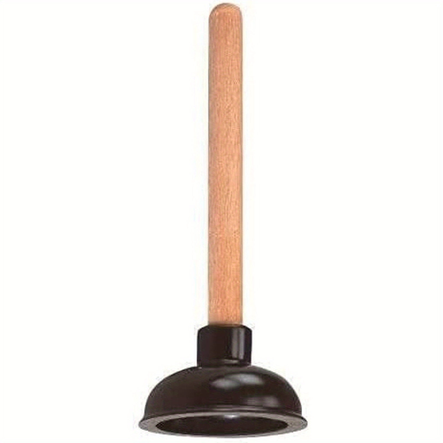 

Small Drain Plunger With Solid Wood Handle, Bathroom Sink & Tub Clog Remover, Kitchen Plumbing Tool, Easy Unclogging For Showers And Drains, Home Cleaning Accessory