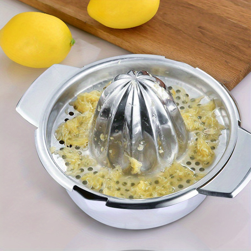 1pc stainless steel manual citrus juicer 0 31l portable multifunctional   mesh strainer for fresh       kitchen tool no electricity required fresh juice maker sleek kitchenware easy clean material details 7